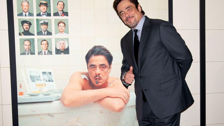 Benicio del Toro la premiera filmului „The Phoenician Scheme”.